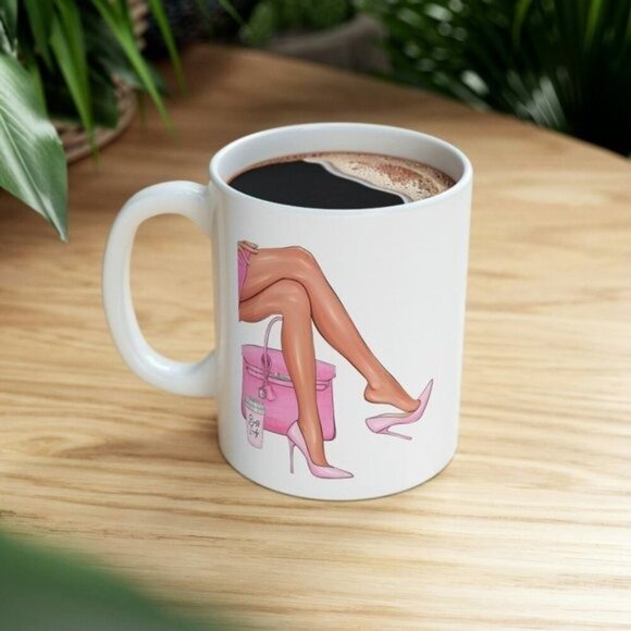 2Sided Boss Lady Mug! Closing Deals in High Heels! Boss Babe - Working Girl Vibe - Picture 2 of 7